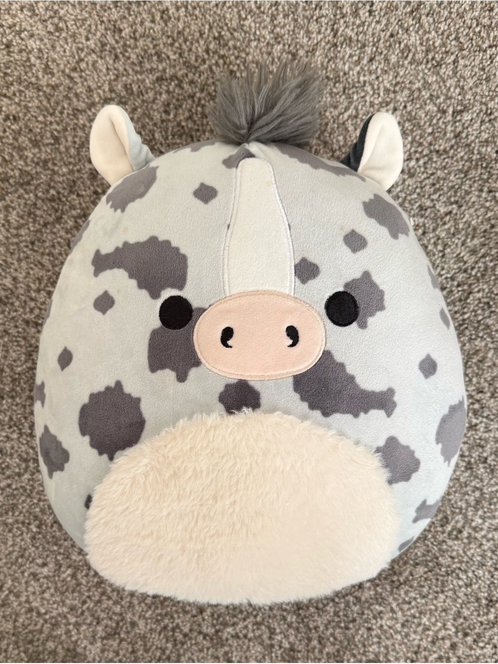 Squishmallows 10 Inch Grady the Horse Grey Spotted Appaloosa Plush